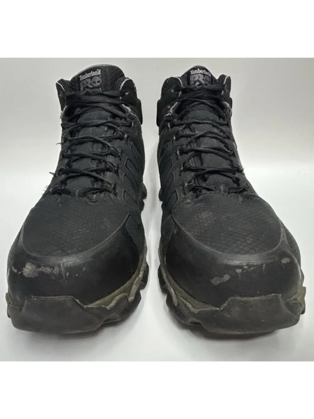 Timberland PRO Powertrain Sport Alloy Toe Mid Work Boots Mens Size 13 W Black